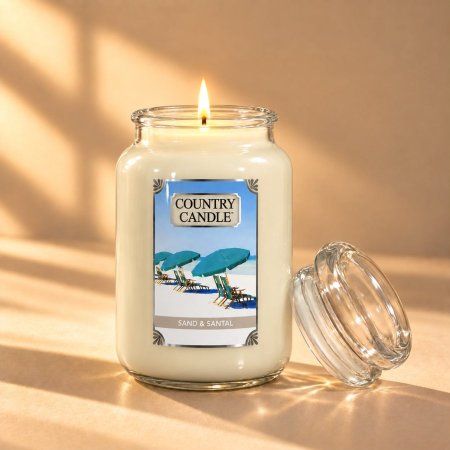 شمعة Country Candle – Sand & Santal